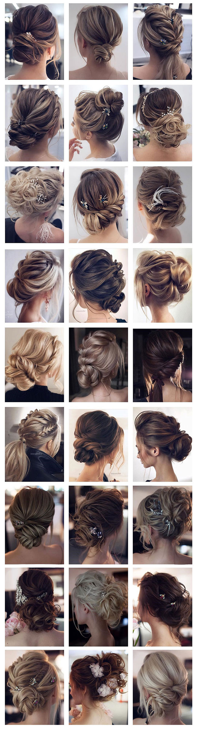 Wedding hair for spaghetti strap dress sale