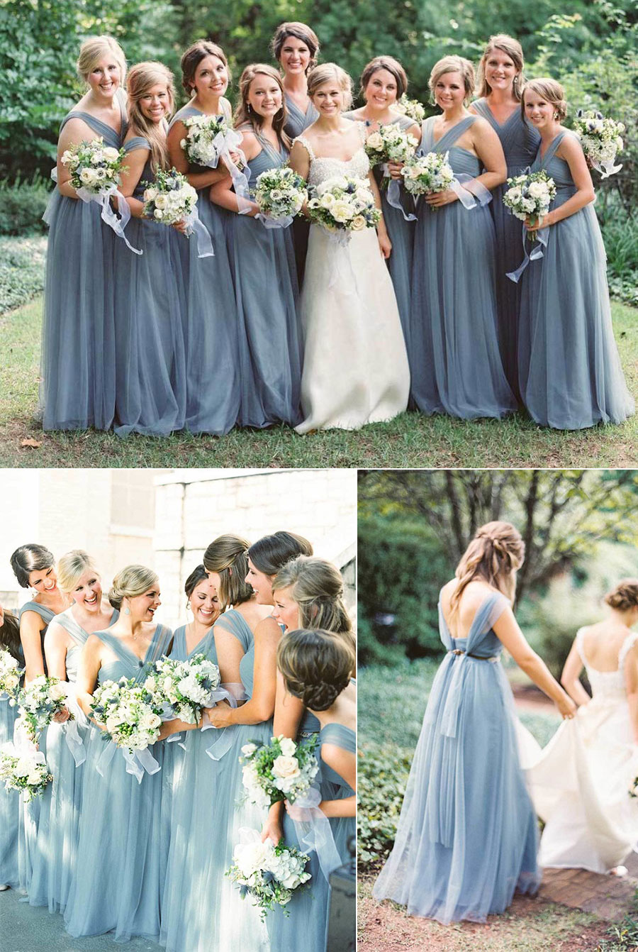 Dusty Blue Bridesmaid 