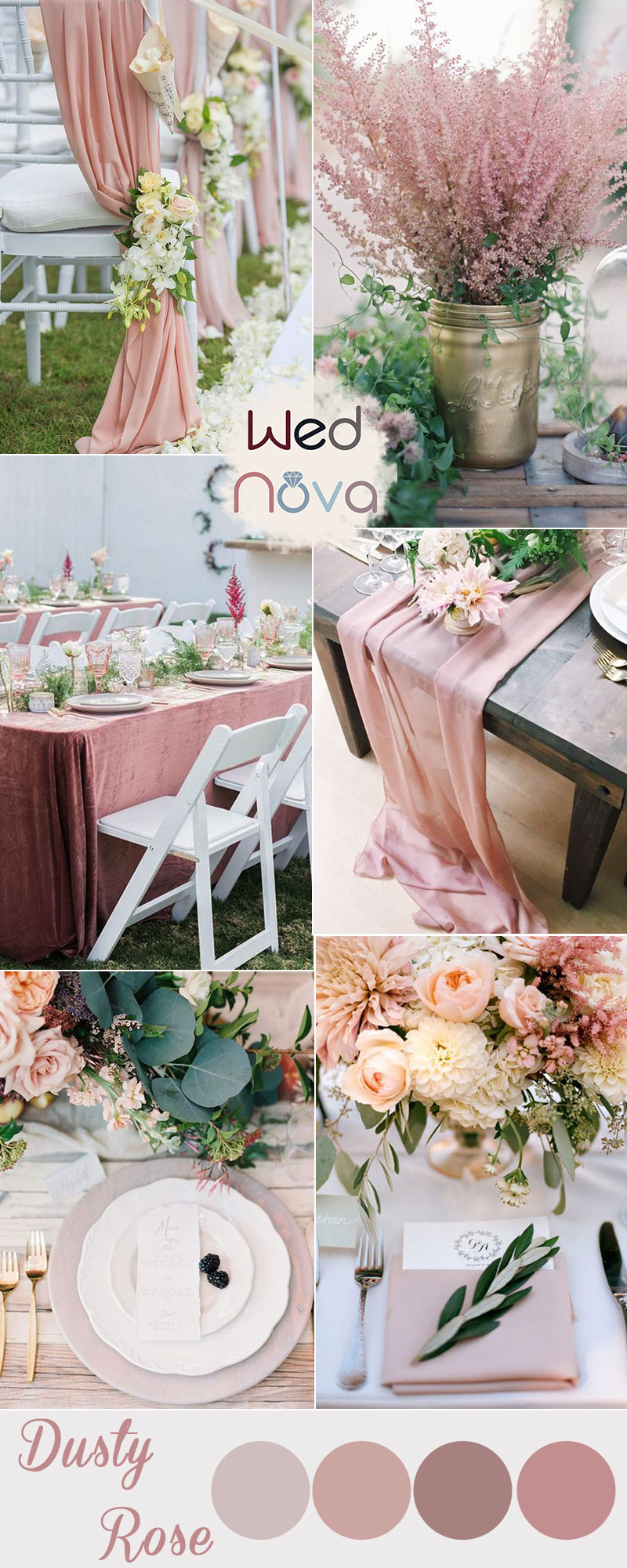 30 Trendy Dusty Rose Wedding Color Ideas You Ll Love Wednova Blog