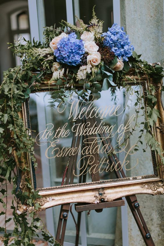 36 Awesome Ideas To Have A Greenery Based Wedding With Dusty Blue