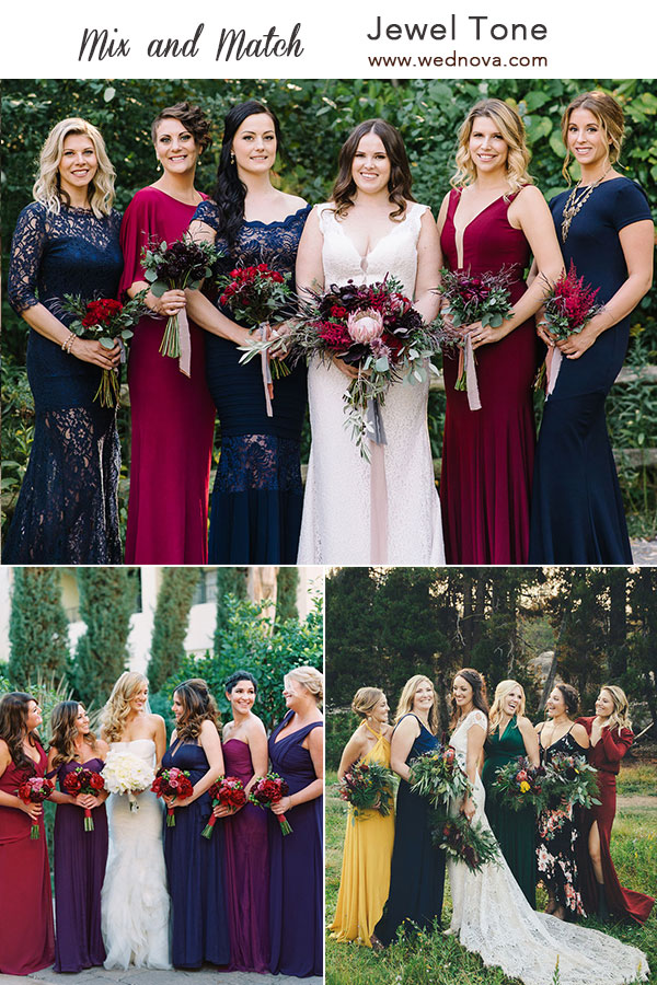 Mix and Match Bridesmaid Dresses Done Right 7 Ways to Rock the Trend WedNova Blog