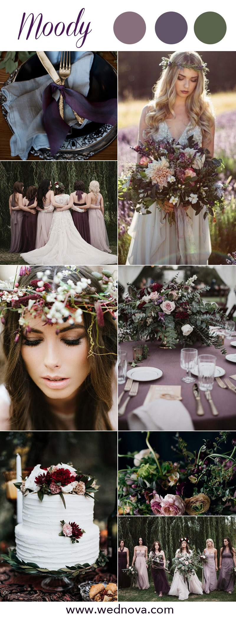 8 Chic Moody Wedding Color Palettes That Celebrate The Season Wednova Blog