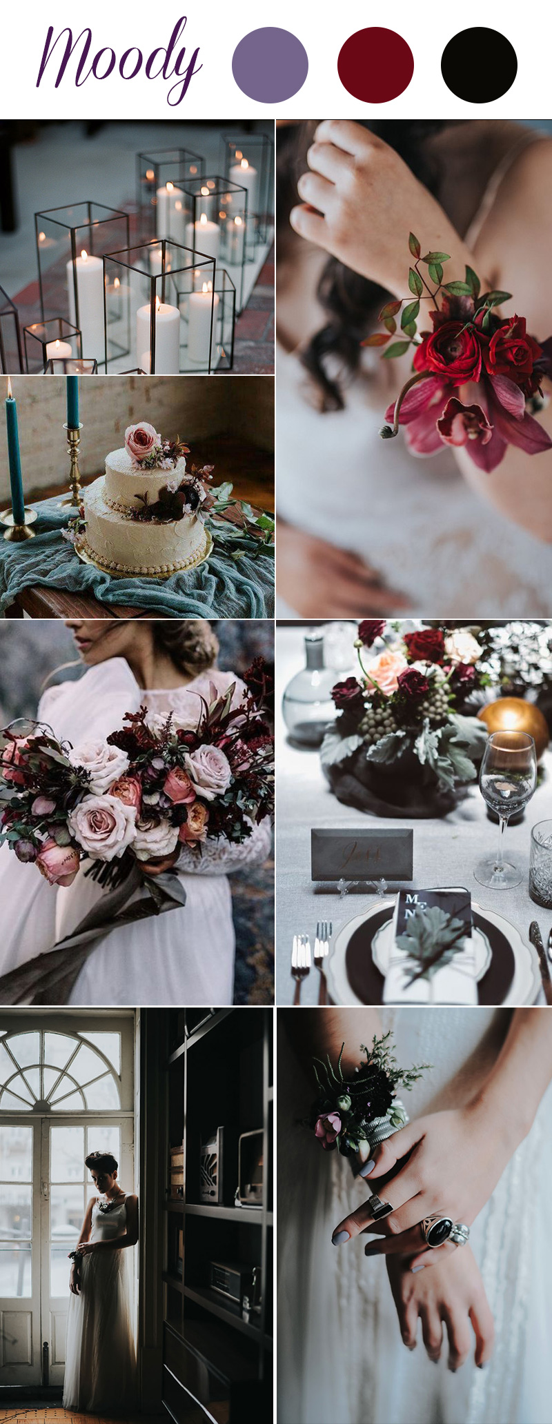 Vibrant Fuchsia & Plum & Purples Fall Wedding Ideas