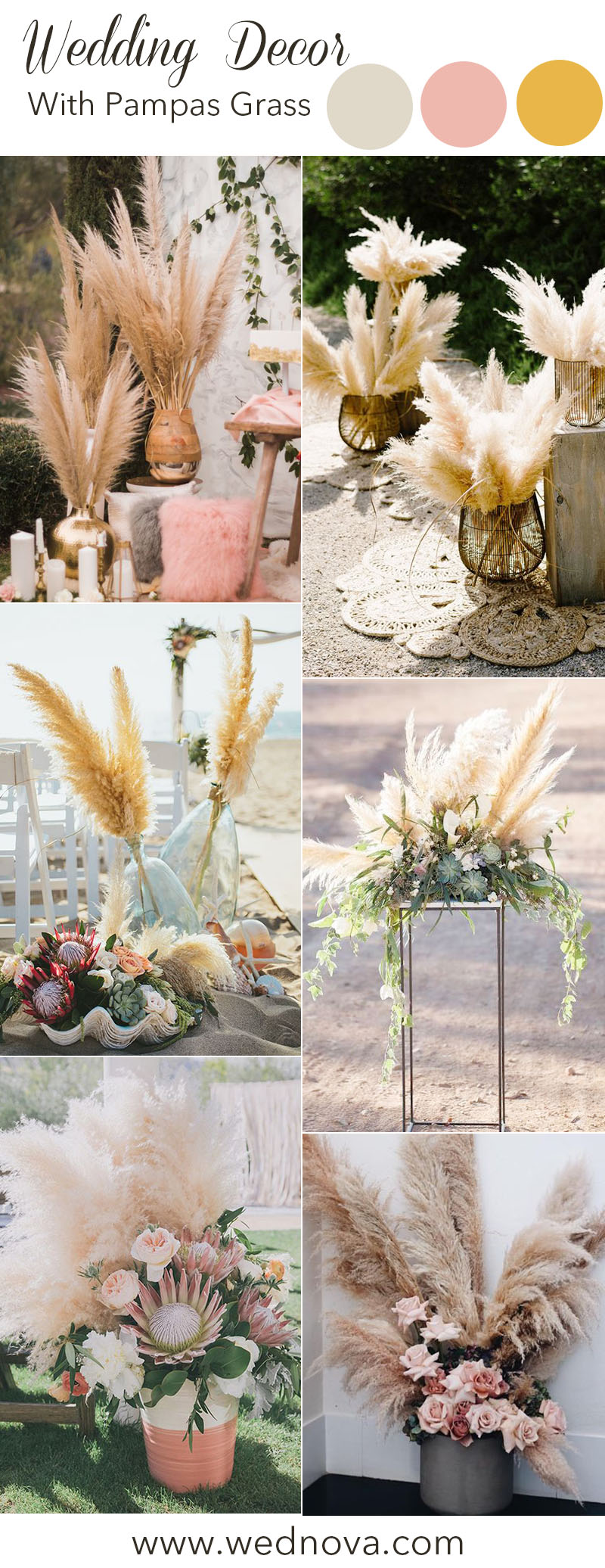 2019 Wedding Trend 40 Incredible Pampas Grass Wedding