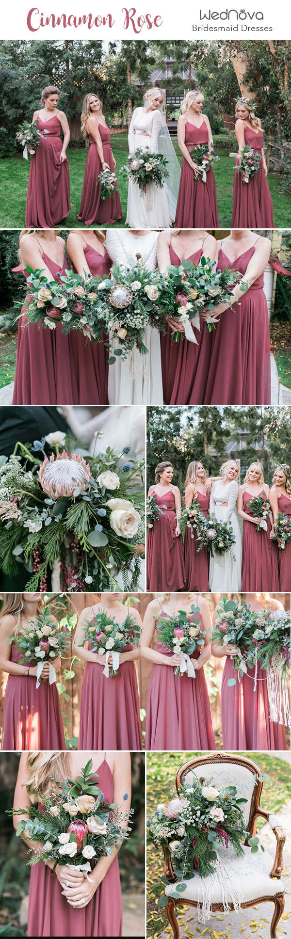 cinnamon colored bridesmaid dresses