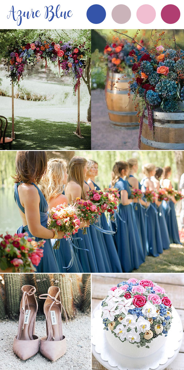 9 Most Popular Blue Wedding Color Palettes for Your Big 9 Most Popular Blue Wedding Color Palettes for Your Big
