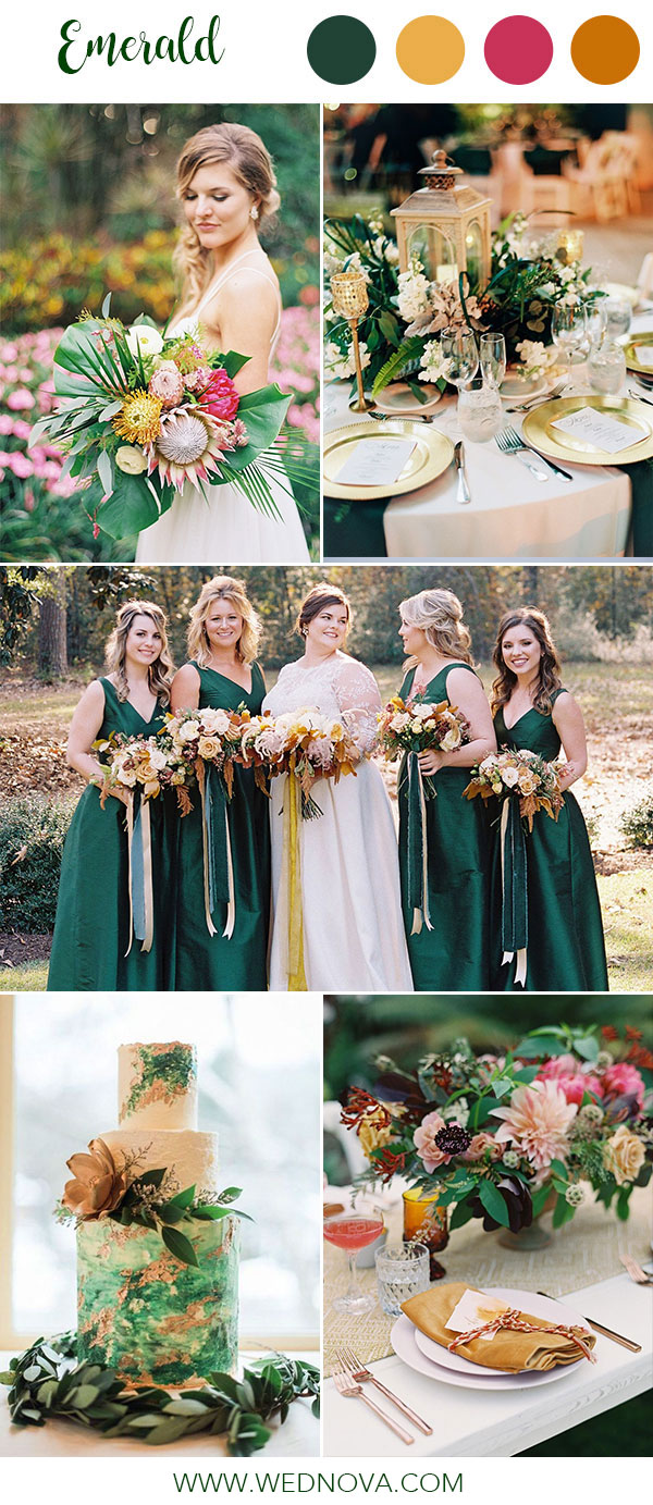 14 Best Emerald Wedding Color Palette Ideas To Swoon Over Wednova Blog