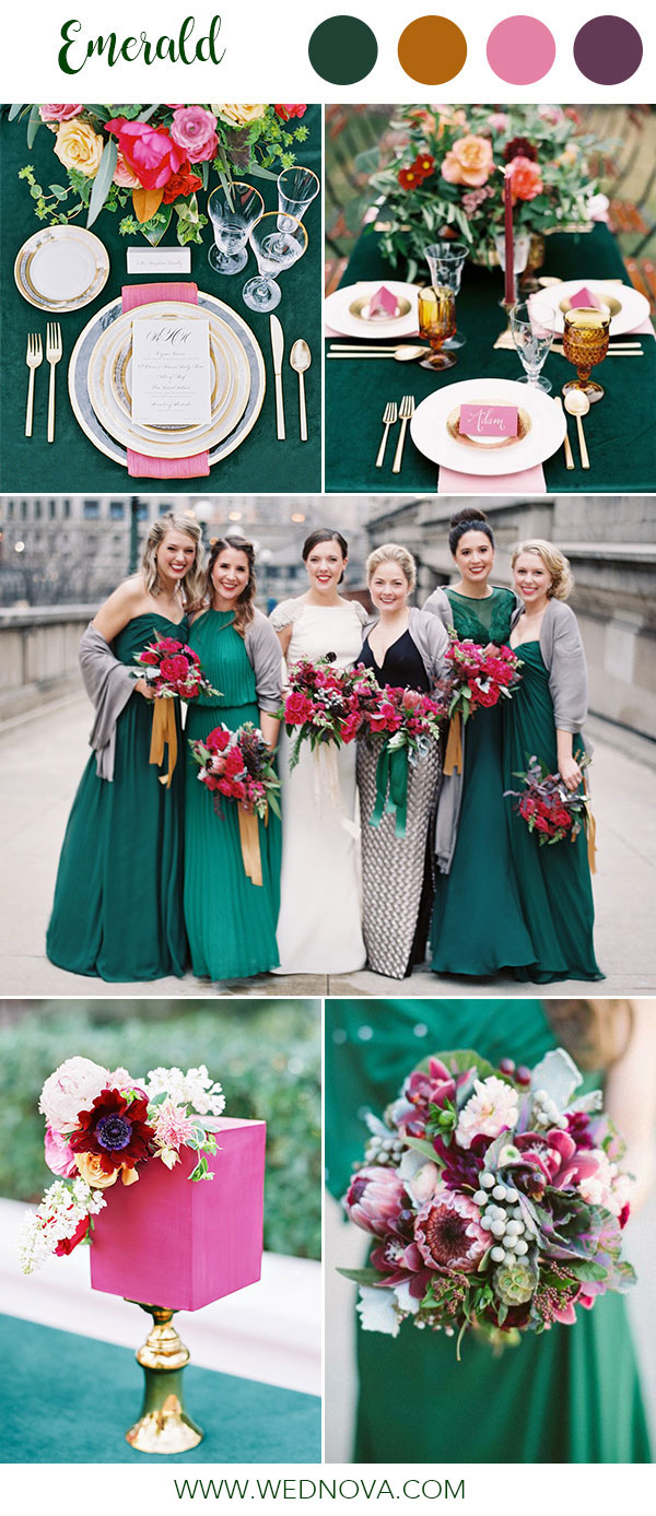 14 Best Emerald Wedding Color Palette Ideas To Swoon Over