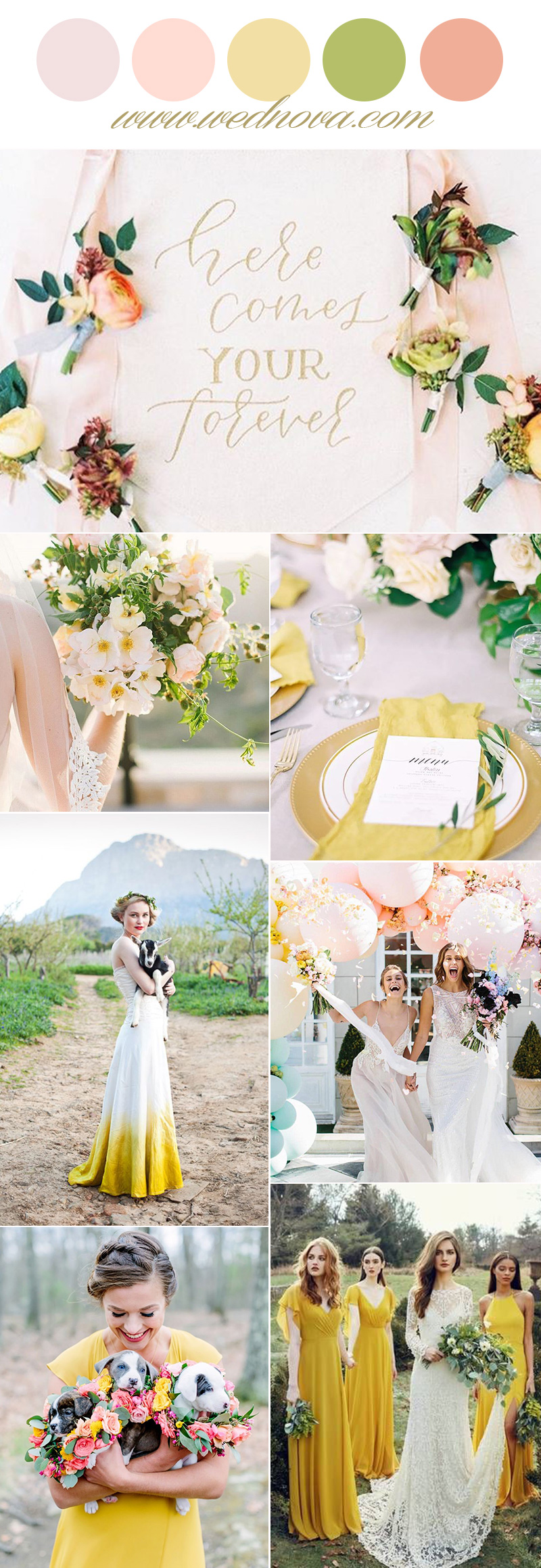 12 Wedding Color Palettes That Are Perfect For Spring Wednova Blog,Single Window Curtain Designs