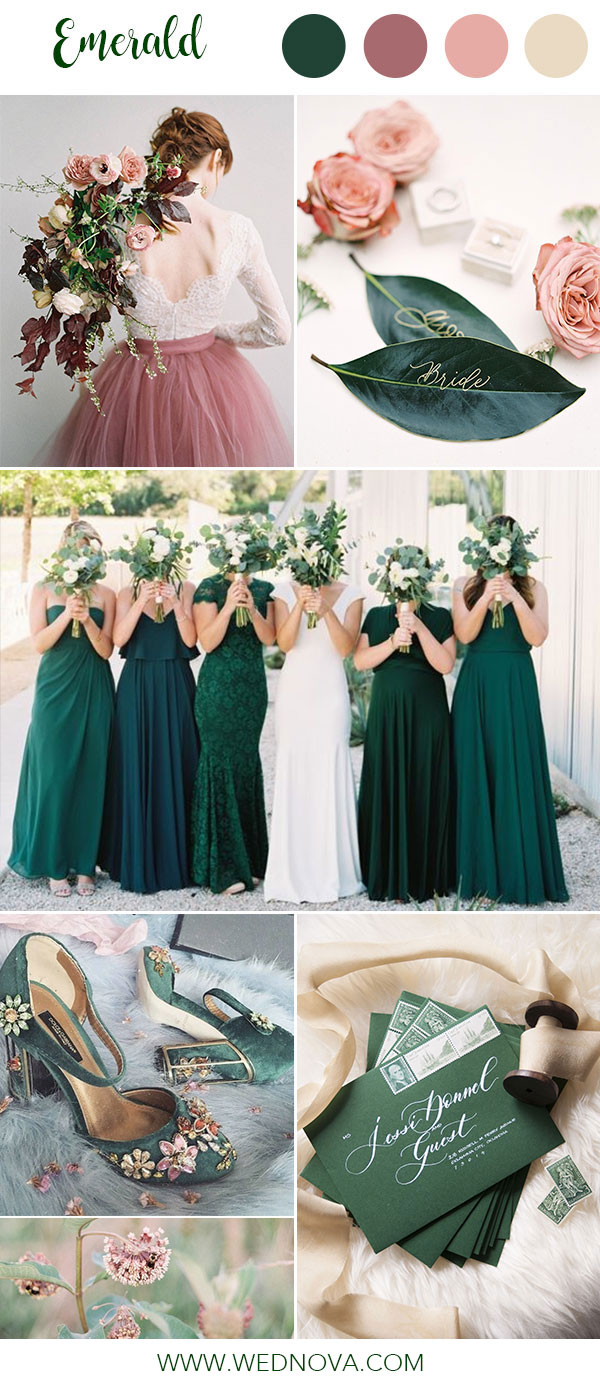 bridesmaid colour palette