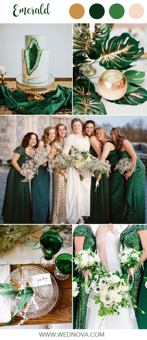 14 Best Emerald Wedding Color Palette Ideas To Swoon Over