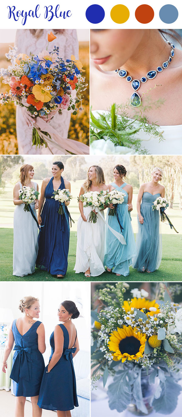 summer evening wedding colors