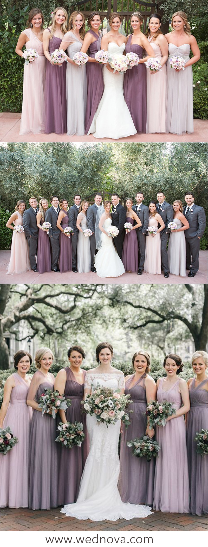 mauve bridesmaid