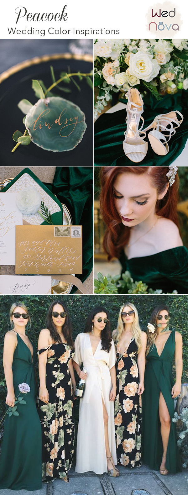 10 Timeless Peacock Wedding Inspiration Combinations That Are