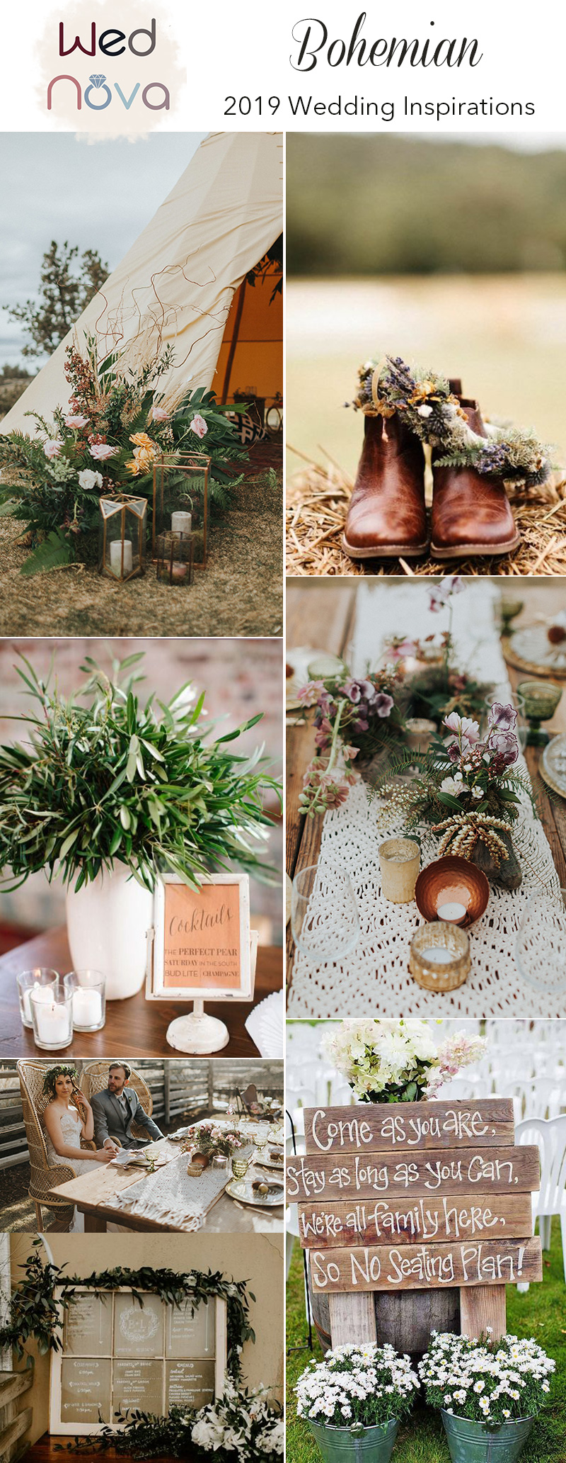 Top 15 Chic Boho Wedding Ideas Inspired Your Wedding Wednova Blog
