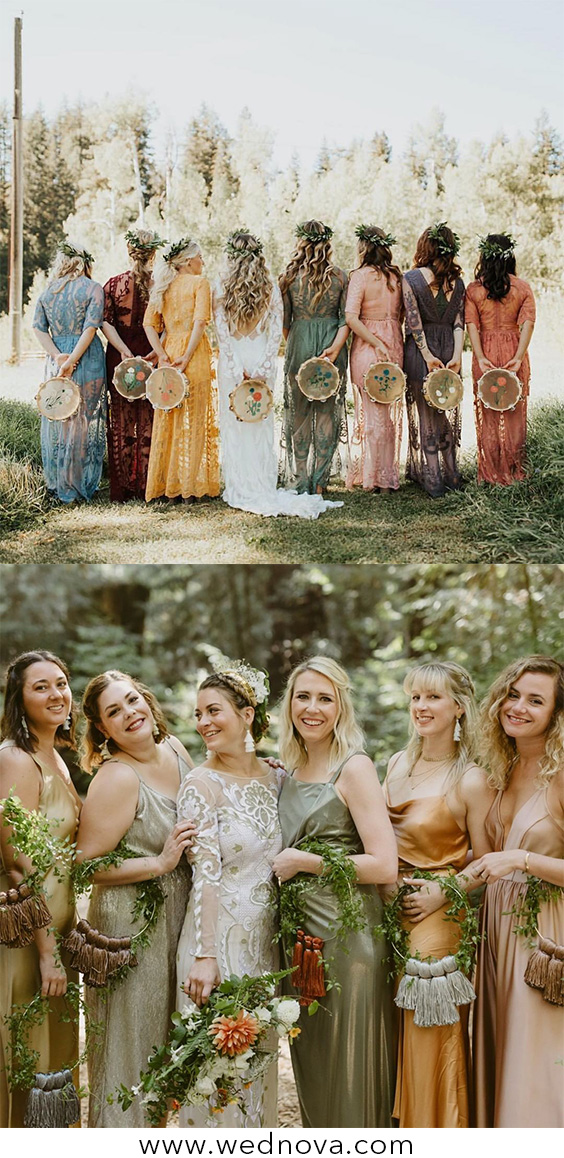 hoop bridal bouquet