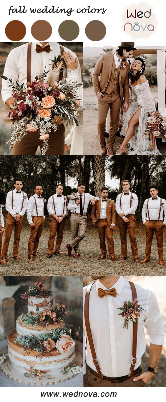 19 Fall Wedding Color Schemes Perfect for Autumn - WedNova Blog