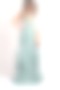 Spaghetti Strap Double V Neck High Waist Chiffon Bridesmaid Dress