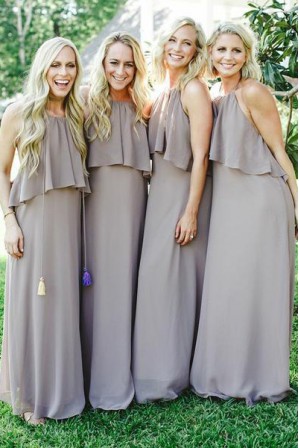 dusty purple bridesmaid