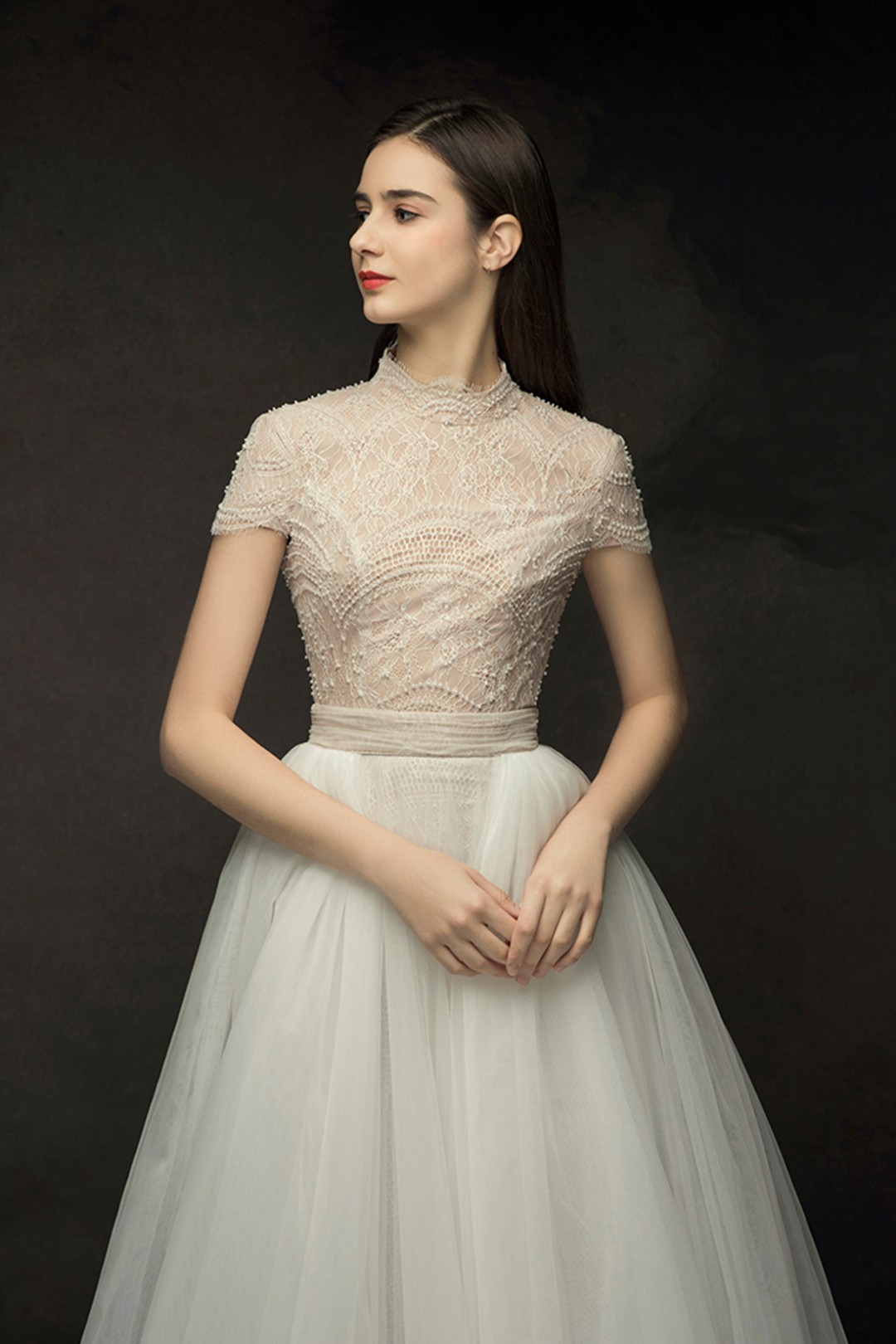 corset wedding dress with detachable skirt