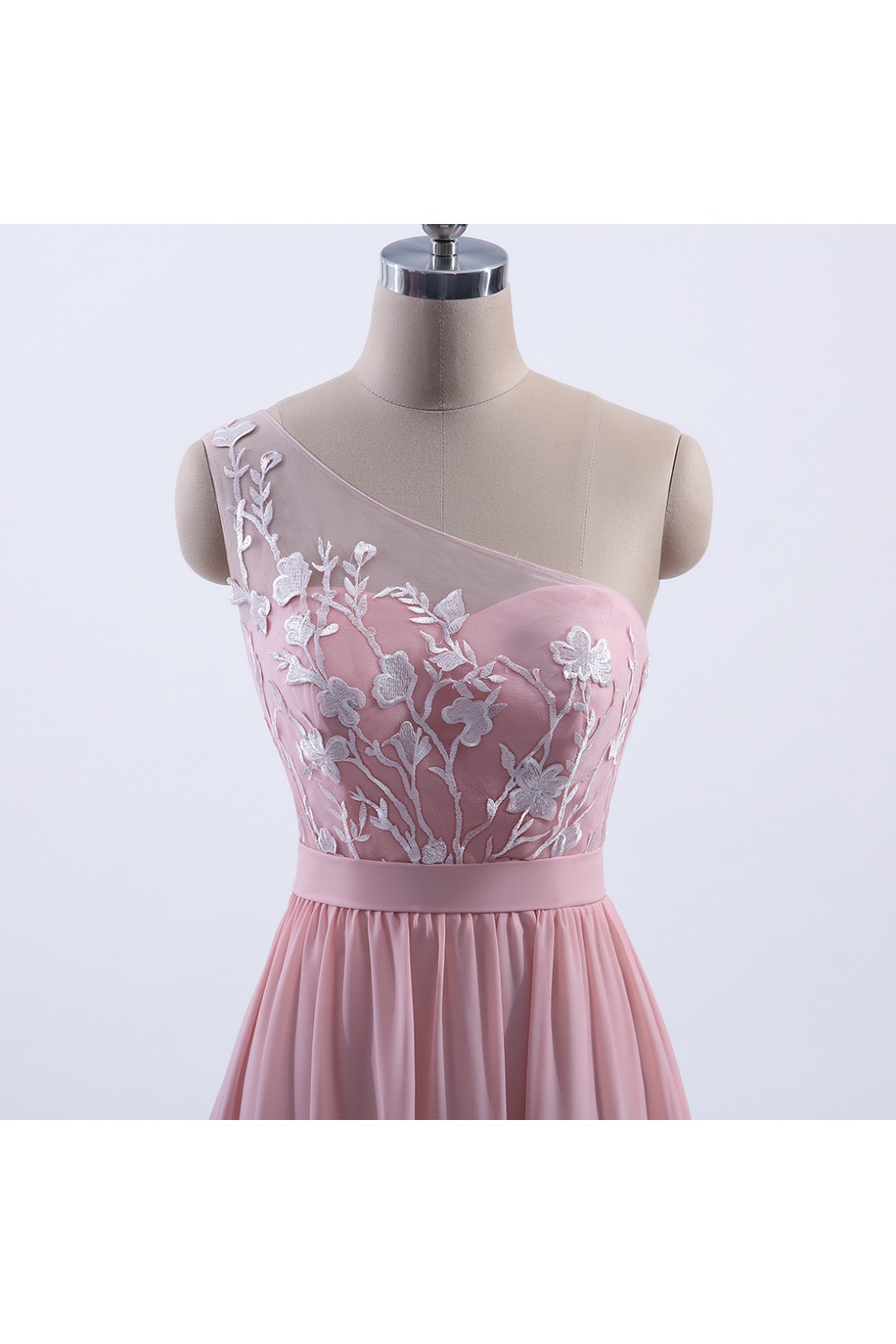 Off Shoulder Sweetheart A-line Illusion Floor-Length Aqua Lace Tulle Prom Dress main image 1