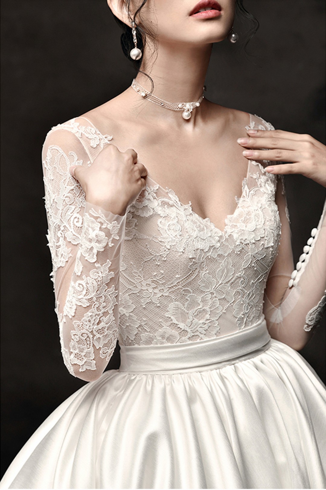 ball gown with corset bodice