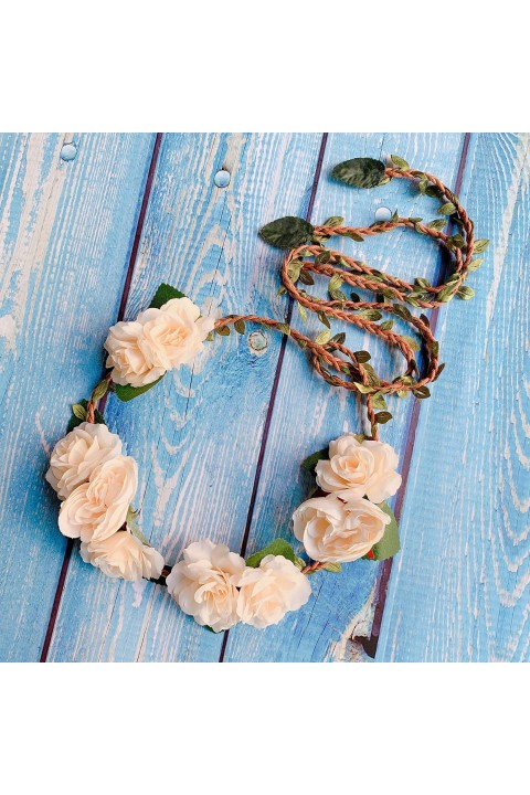 Artificial Flowers Leaf Bridal Belt