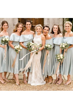 Fashion Soft And Comfortable Elastic Satin Bridesmaid Dresses