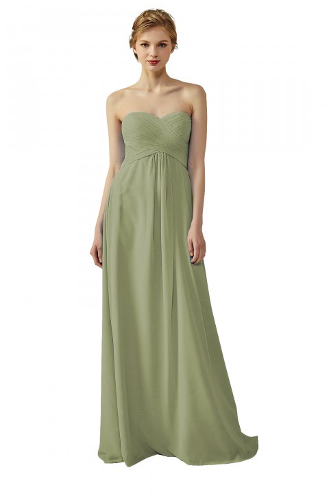Classic Simple Sweet Heart Bridesmaid Dress