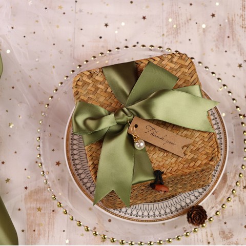 Bamboo Basket Bridesmaid Gift Box