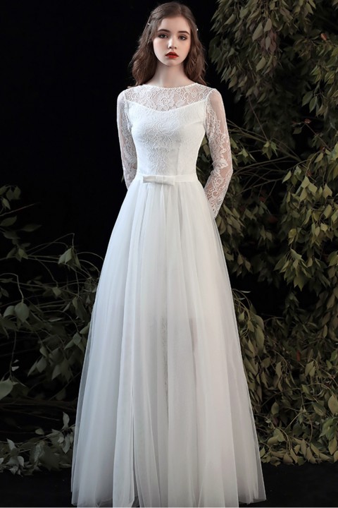 casual wedding dresses with sleeves