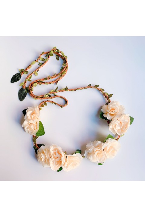 Artificial Flowers Leaf Bridal Belt