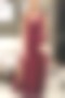 Clearance | Criss Spaghetti Straps Back Deep V Neck High Slit Pleated Bridesmaid Dress