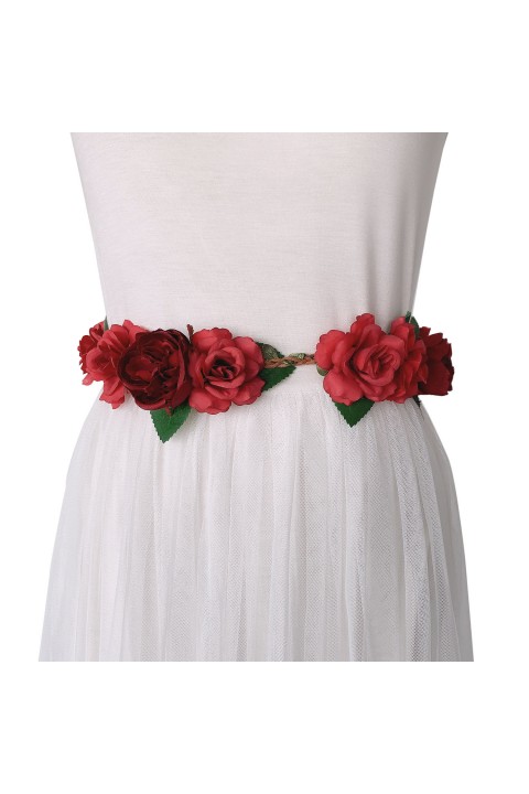 Artificial Flowers Leaf Bridal Belt