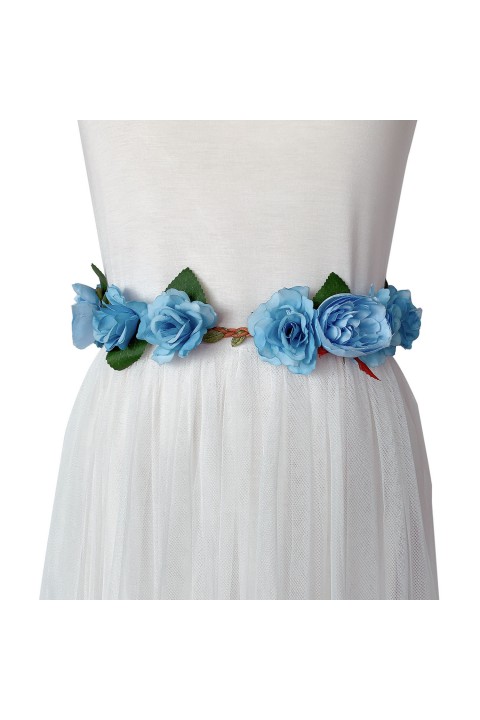 Artificial Flowers Leaf Bridal Belt