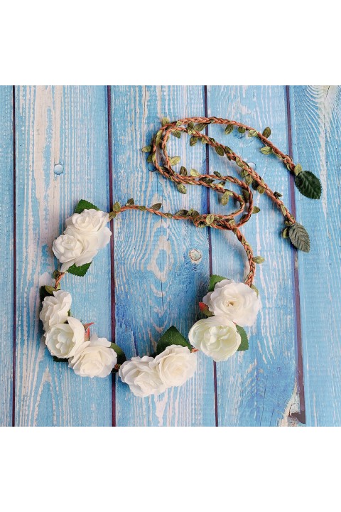 Artificial Flowers Leaf Bridal Belt