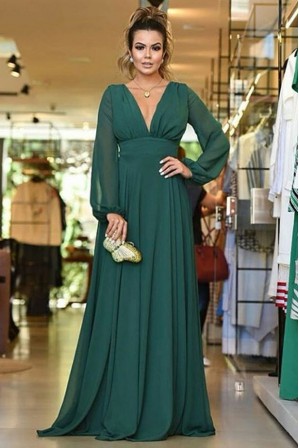 sage long sleeve bridesmaid dresses