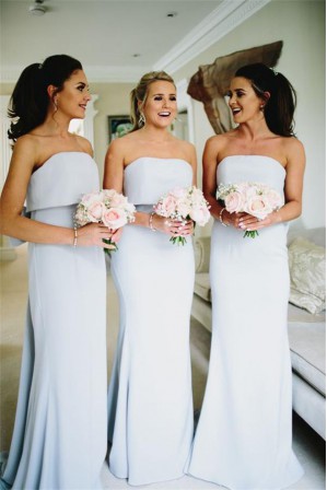 powder blue bridesmaid dresses