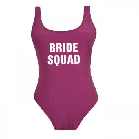 Bride Squad Bachelorette Party One Piece Swimsuit