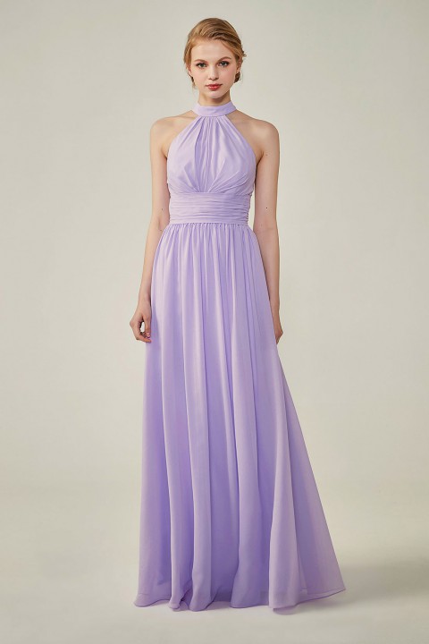 bridesmaid high neck dresses