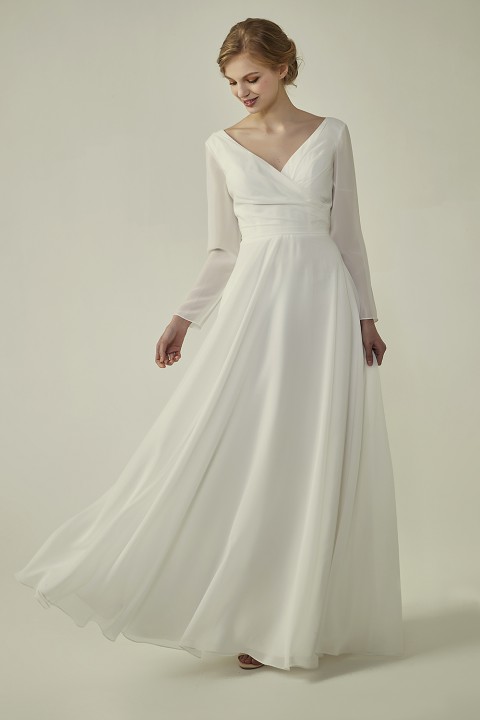 elegant bridesmaid gown